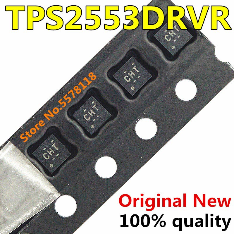 10pcs/lot100% Baru TPS2553DRVR TPS2553 CHT QNF6 Chipset