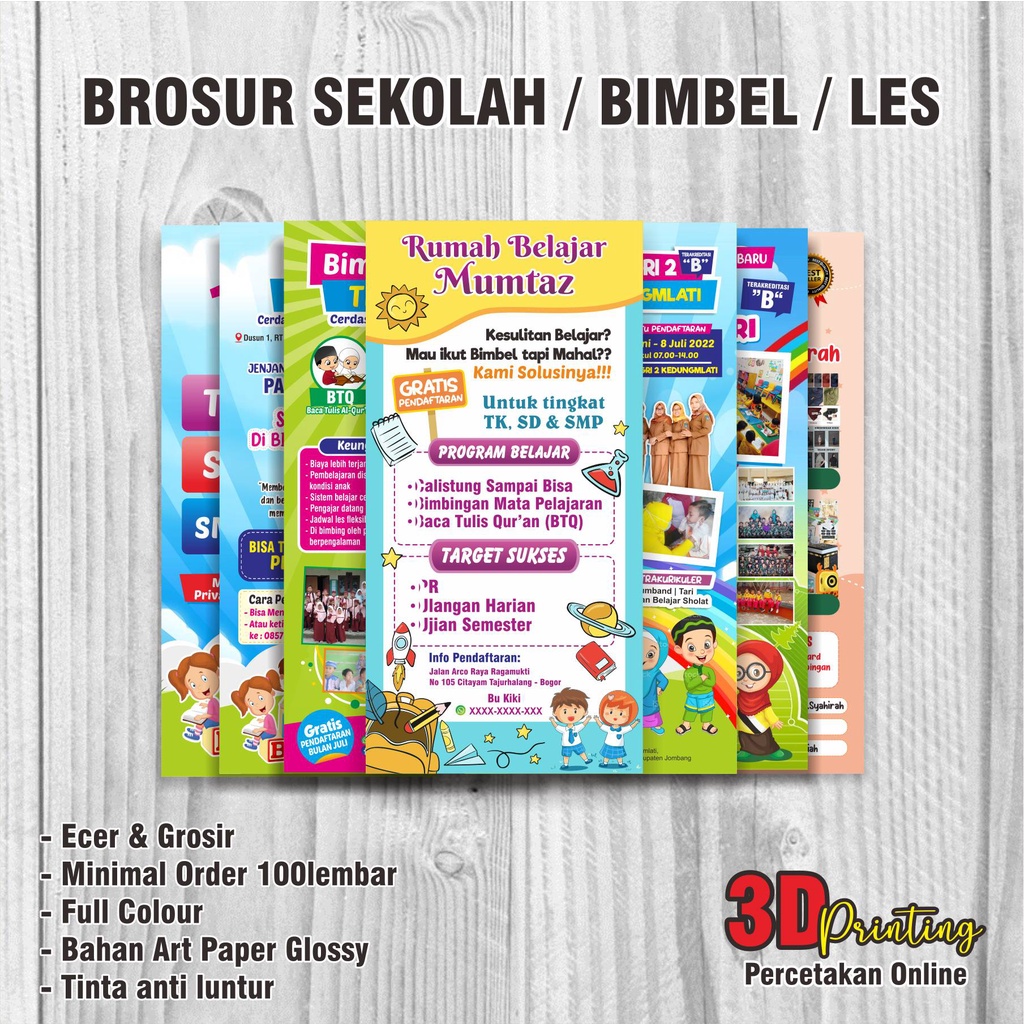 BROSUR BIMBEL | SEKOLAH |  RUMBEL