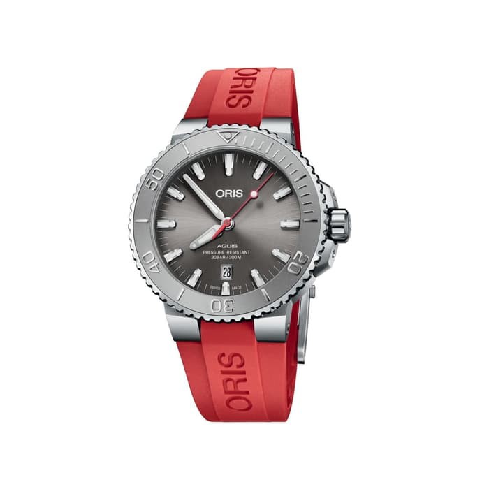 JAM TANGAN ORIS AQUIS 733 7730 4153 RS RED