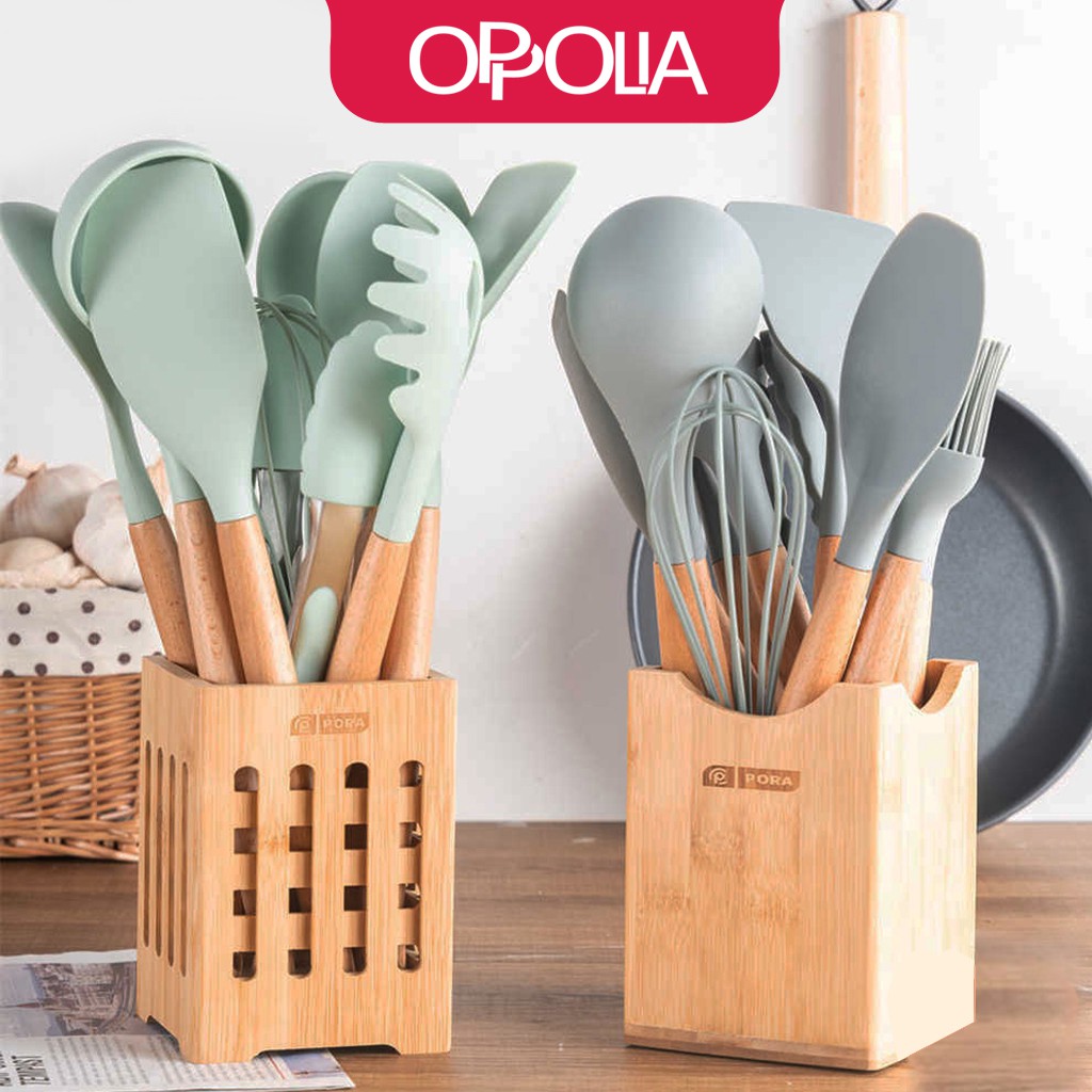 OPPOLIA SILICONE kitchen set spatula masker alat dapur spatula silikon