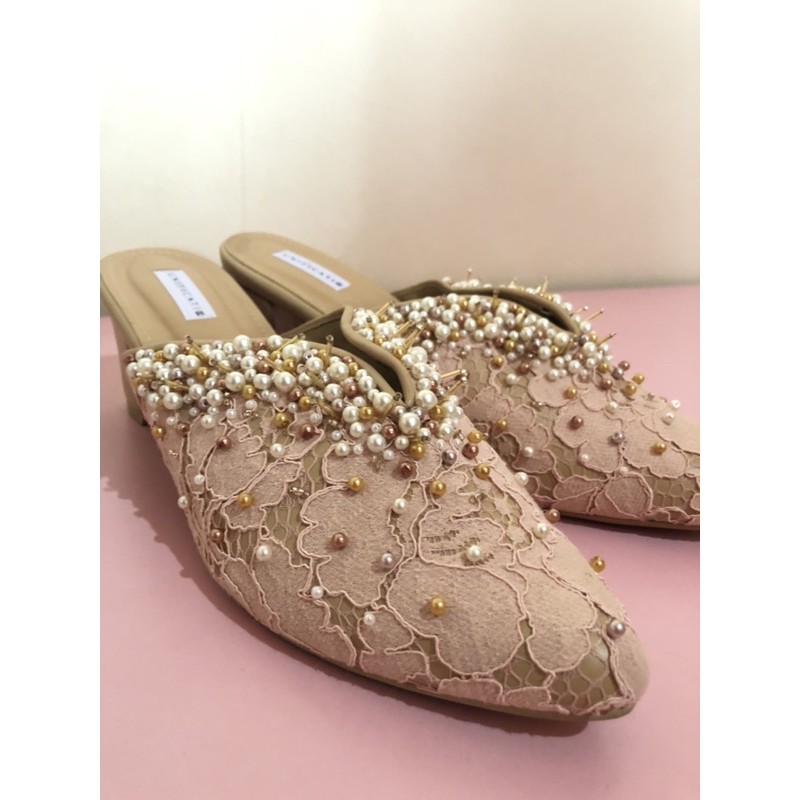 PRELOVED Unificatio mules wedding shoes Uk 40