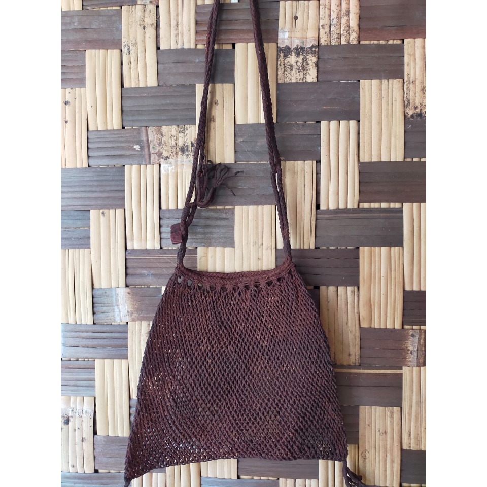 Tas koja baduy original warna coklat ukuran sedang ukuran 19x25cm