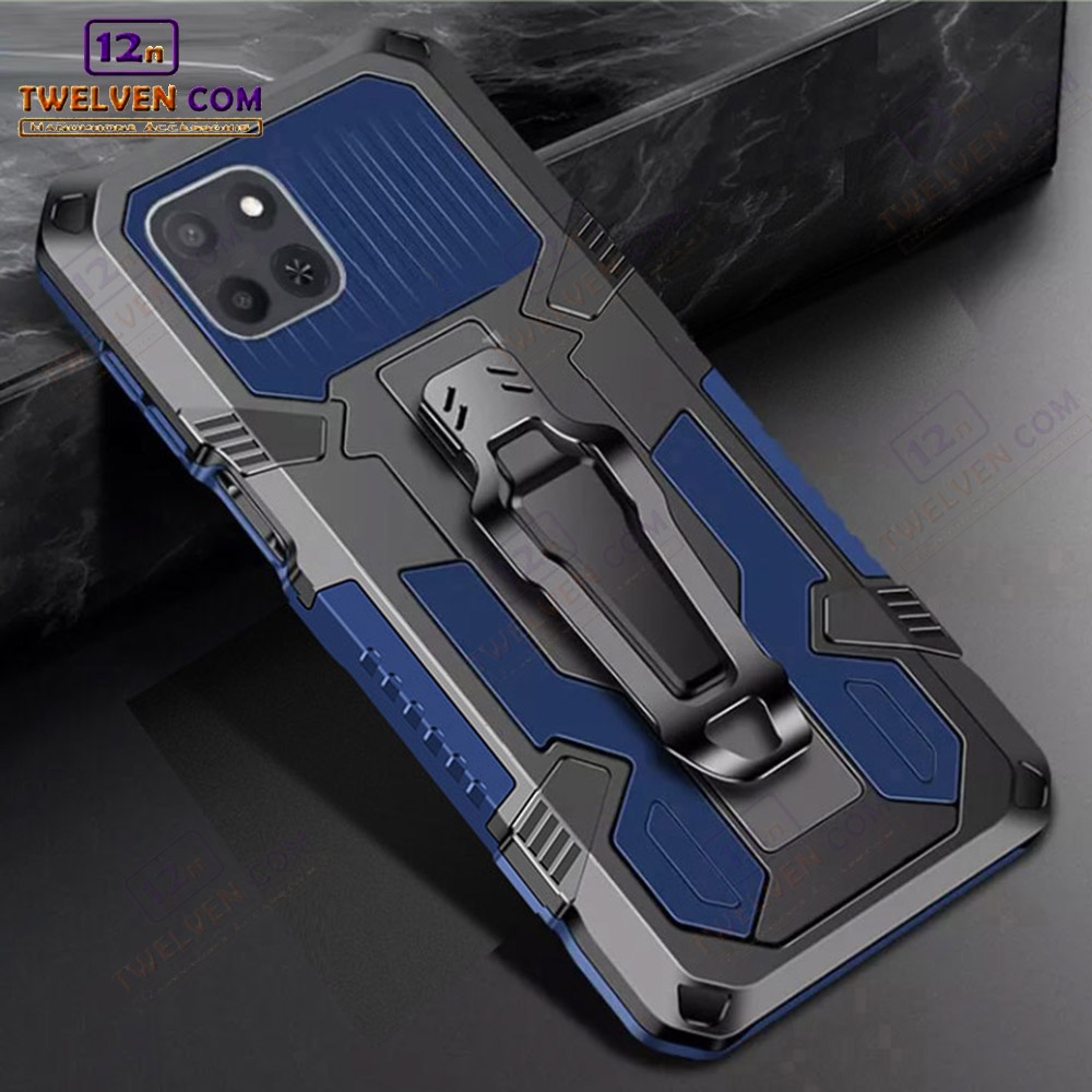 Case Shockproof Infinix Smart 6 HD Armor Hardcase Stand Clip