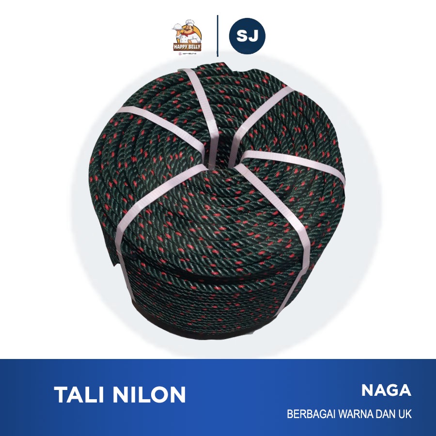 Tali Tambang Kecil Nilon Nylon 4 mm Tampar Dadung Ikat Barang -