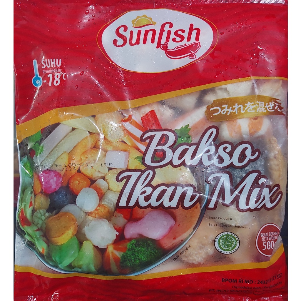 

SUNFISH BAKSO IKAN MIX 500g