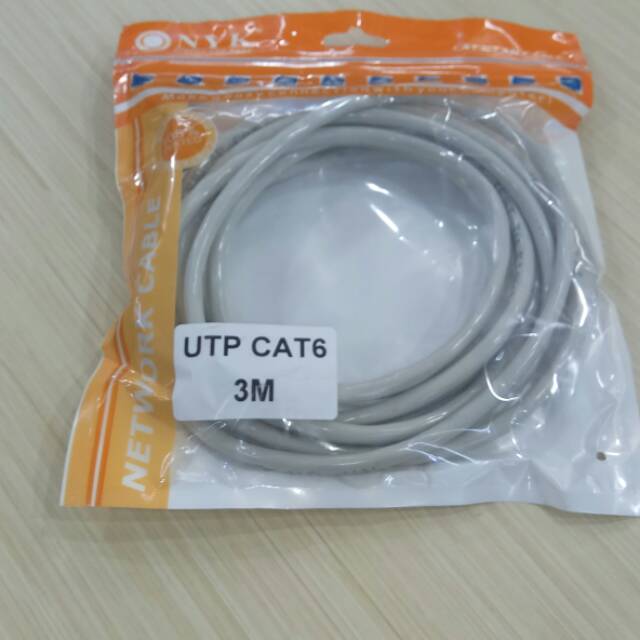 Kabel Lan 3M cat6 UTP cable Lan 3 meter High Quality cat 6 kabel lan