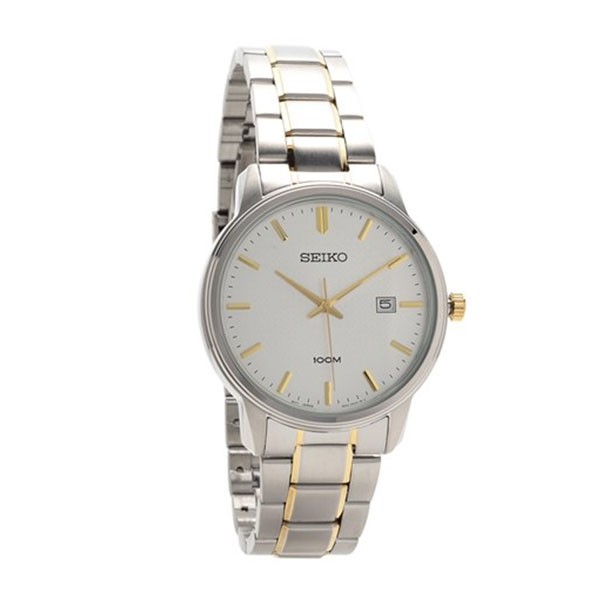 Seiko Quartz SUR197P1 Two Tone Bracelet | Jam Tangan Pria SUR197