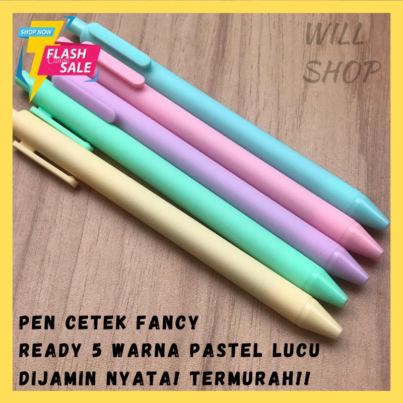 

PEN CETEK FANCY WARNA WARNI PASTEL ! PULPEN LUCU BOLPEN UNIK PENA IMUT ALAT TULIS READY COD