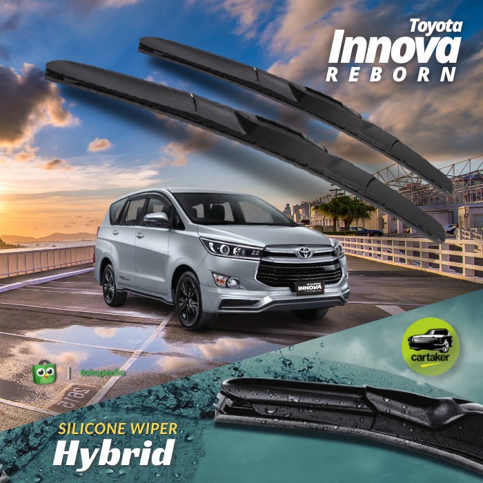 Wifer Frameless All New Innova Reborn Karet Kaca Mobil Silicon Hybrid