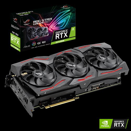 VGA Card Asus ROG Strix RTX2070 Super OC O8Gb GDDR6 RTX 2070 RTX-2070 Original Terlaris