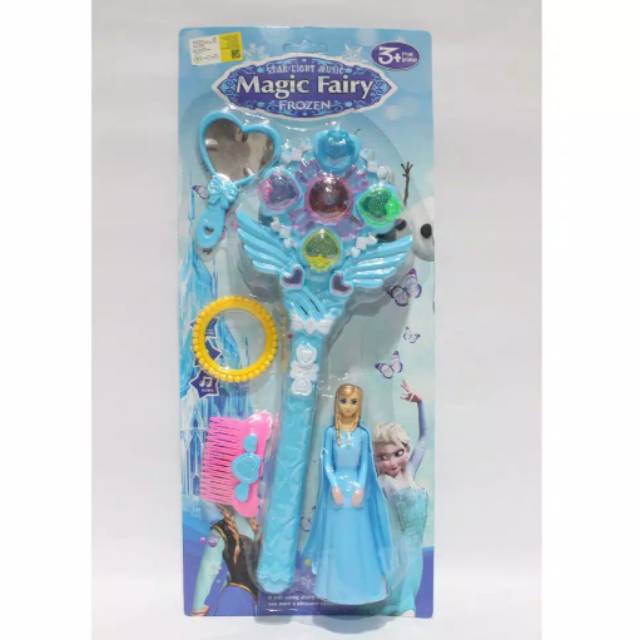 Tongkat frozen / magic fairy lampu dan musik