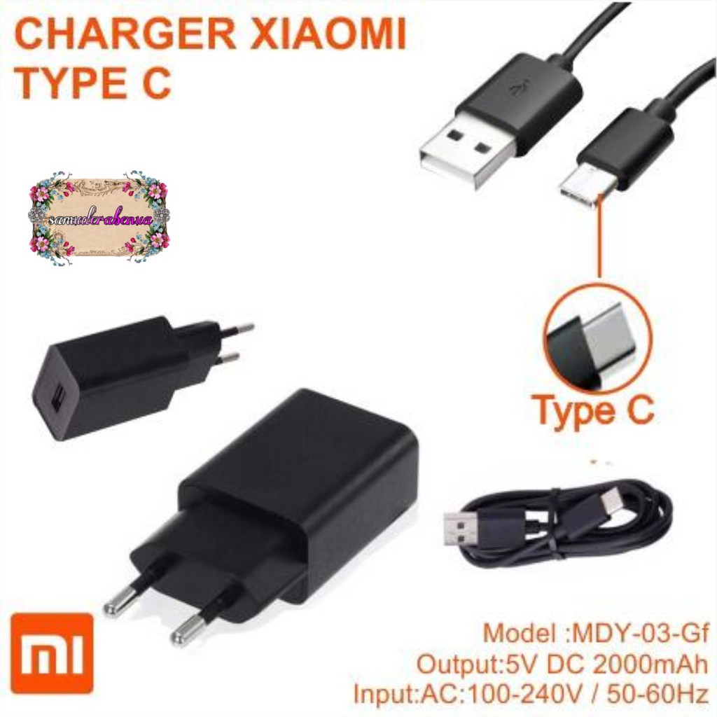 BM054 Cashan charger xiaomi original 2A Fast Charging MDY-03-GF TIPE C MI4C MI5C REDMI9 9a 9c NOTE8 SB1183