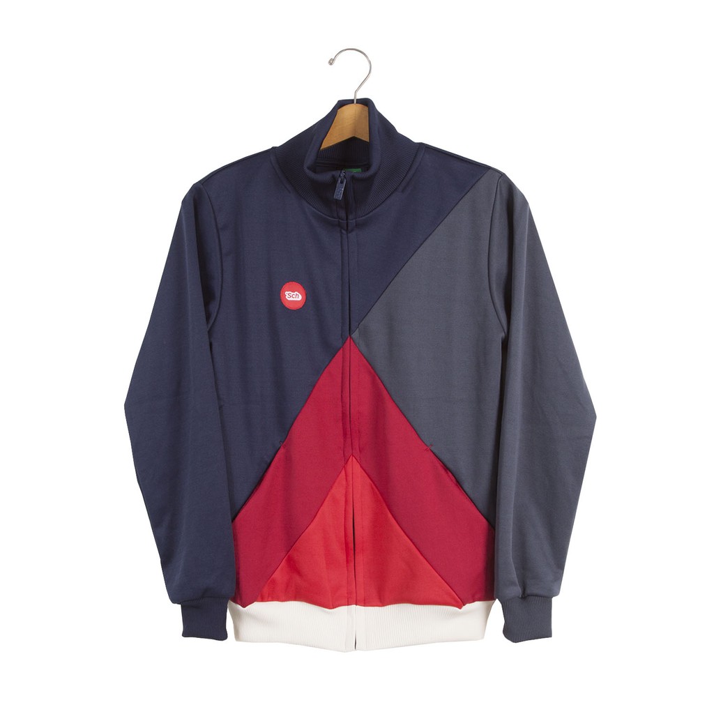 Sch Jacket SDT 67 NVY-GRY-DRK RED-RED