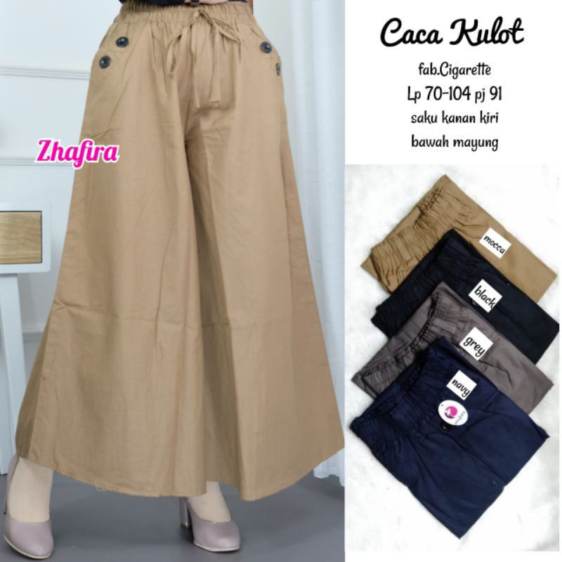 Kulot Panjang Payung Bahan Katun Cigaret Tebal