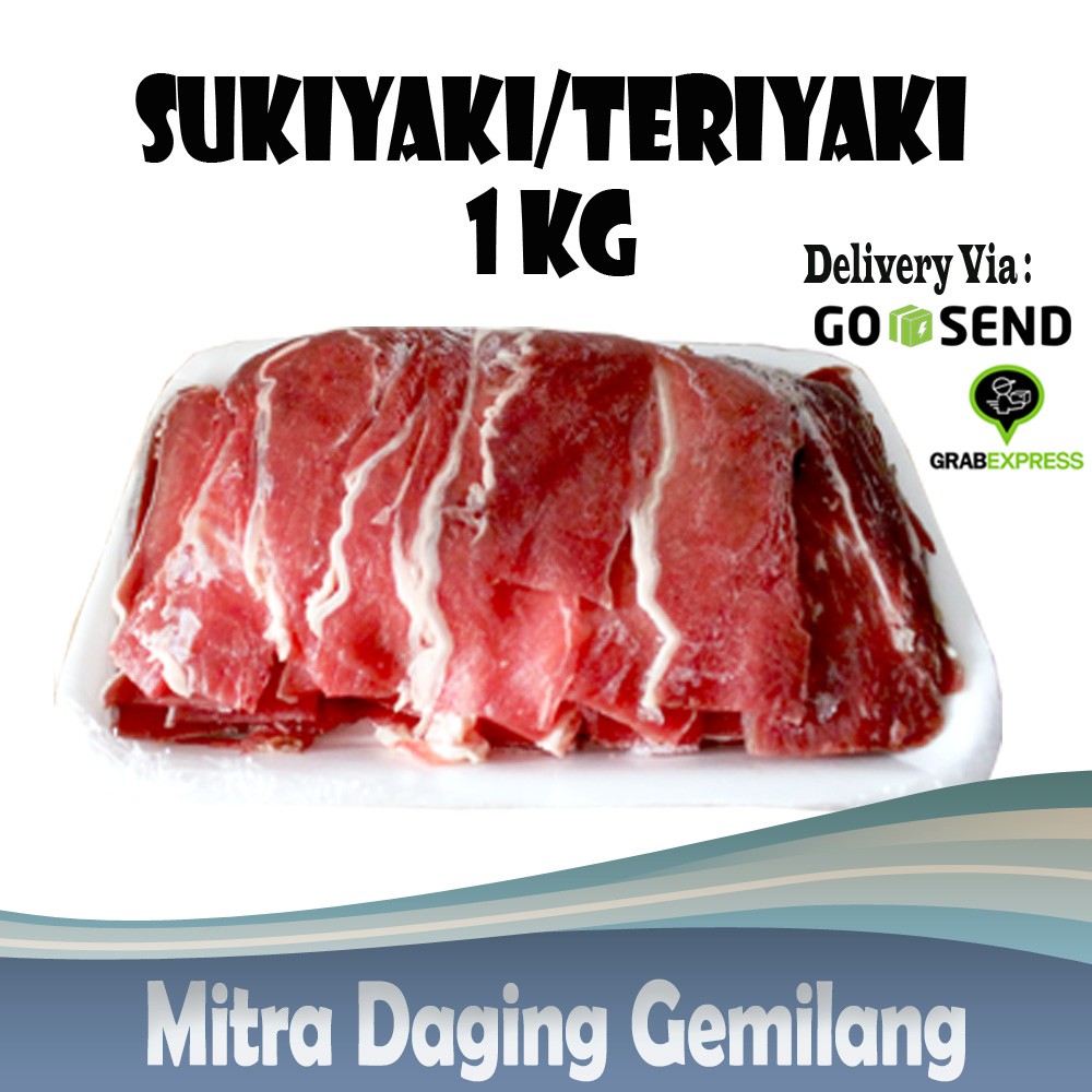 

Daging Sapi Sukiyaki / Teriyaki / Iris Tipis 1 Kg