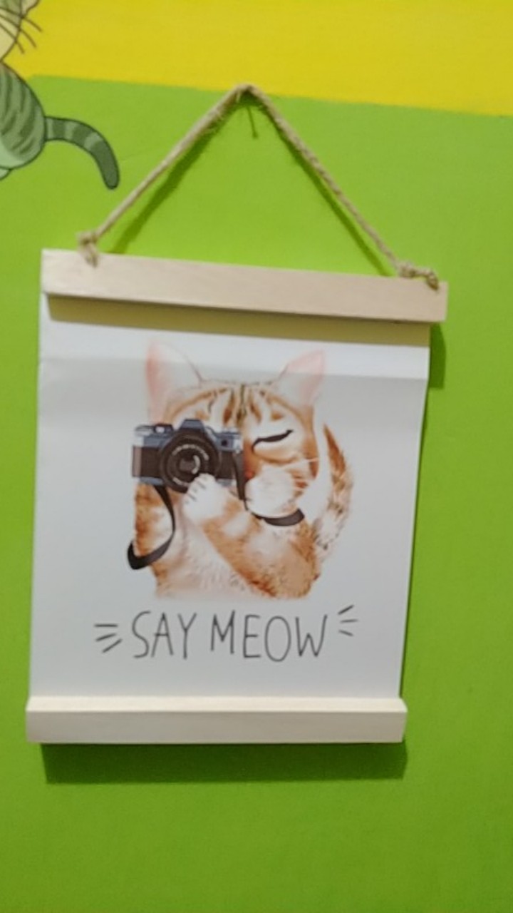 Wooden Projects Wall Decor Kanvas Gantung Printing Hiasan Pajangan Dinding Rumah Quote Hewan - Qf