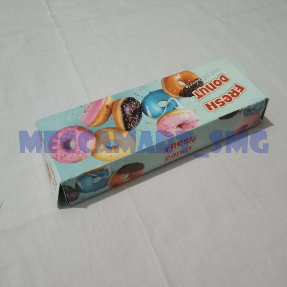 

TERMURAH !!! Dus Kemasan FRESH DONUT / Kardus Kekinian Roti Donat Uk. 27 x 9 x 5 Isi 50 pcs