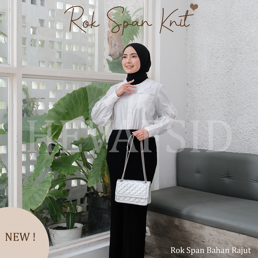 Rok Span Knit (Bahan Rajut Lembut)