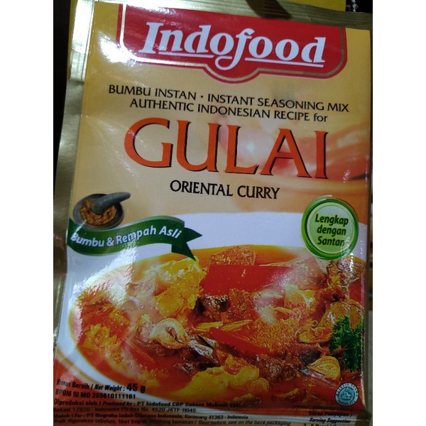 

bumbu instan Indofood gulai