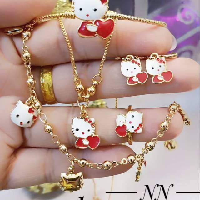 Xuping set perhiasan lapis emas 24k 1734