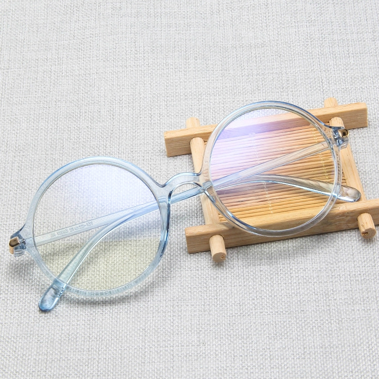 Korean retro round anti-blue light wild art glasses