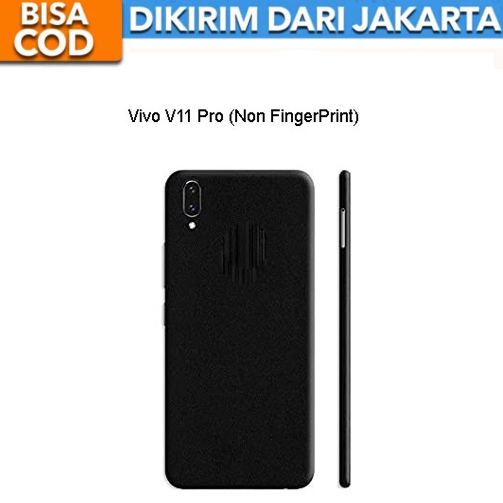 SoftCase Black Matte for Vivo V11 Pro (Non FingerPrint)