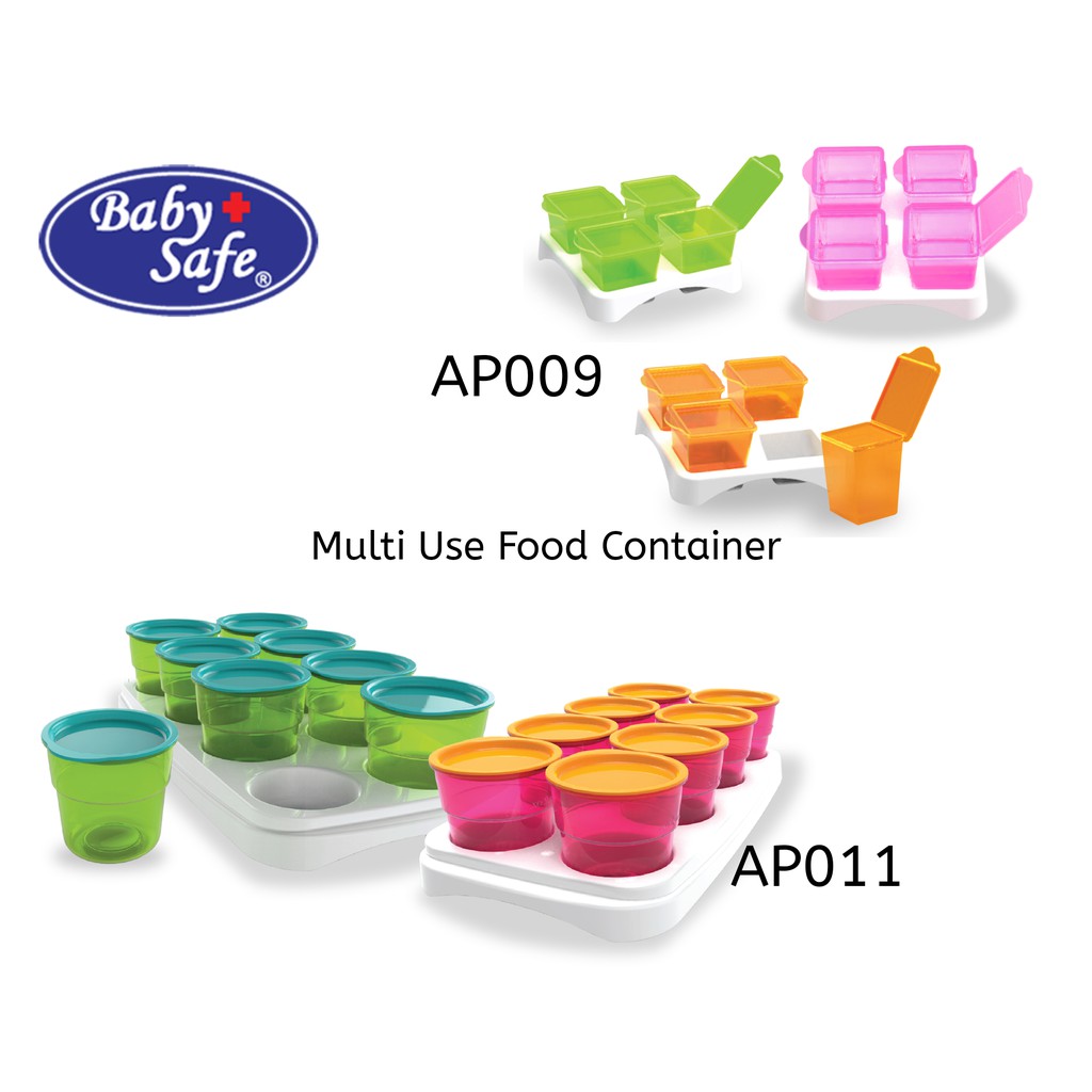 Baby Safe Multi Use Food Container Tempat Wadah Penyimpanan MPASI Makanan Bayi Freezer Tray Babysafe