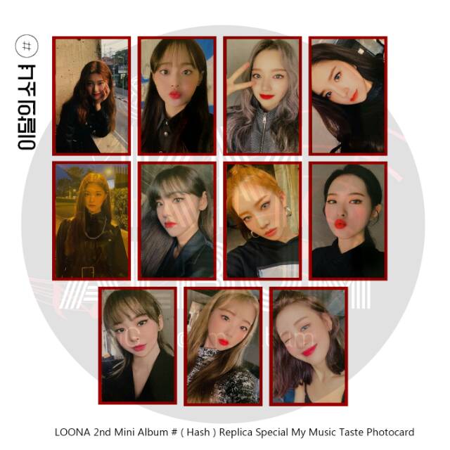 LOONA - # ( HASH)  ALBUM SPECIAL MY MUSIC TASTE REPLICA PHOTOCARD