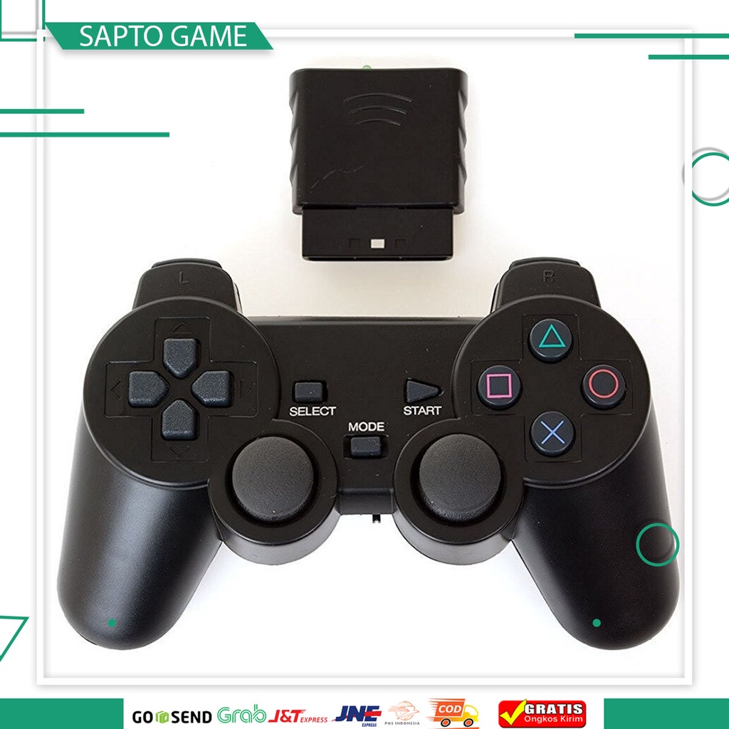 Stick Stik PS2 Wireless tanpa kabel