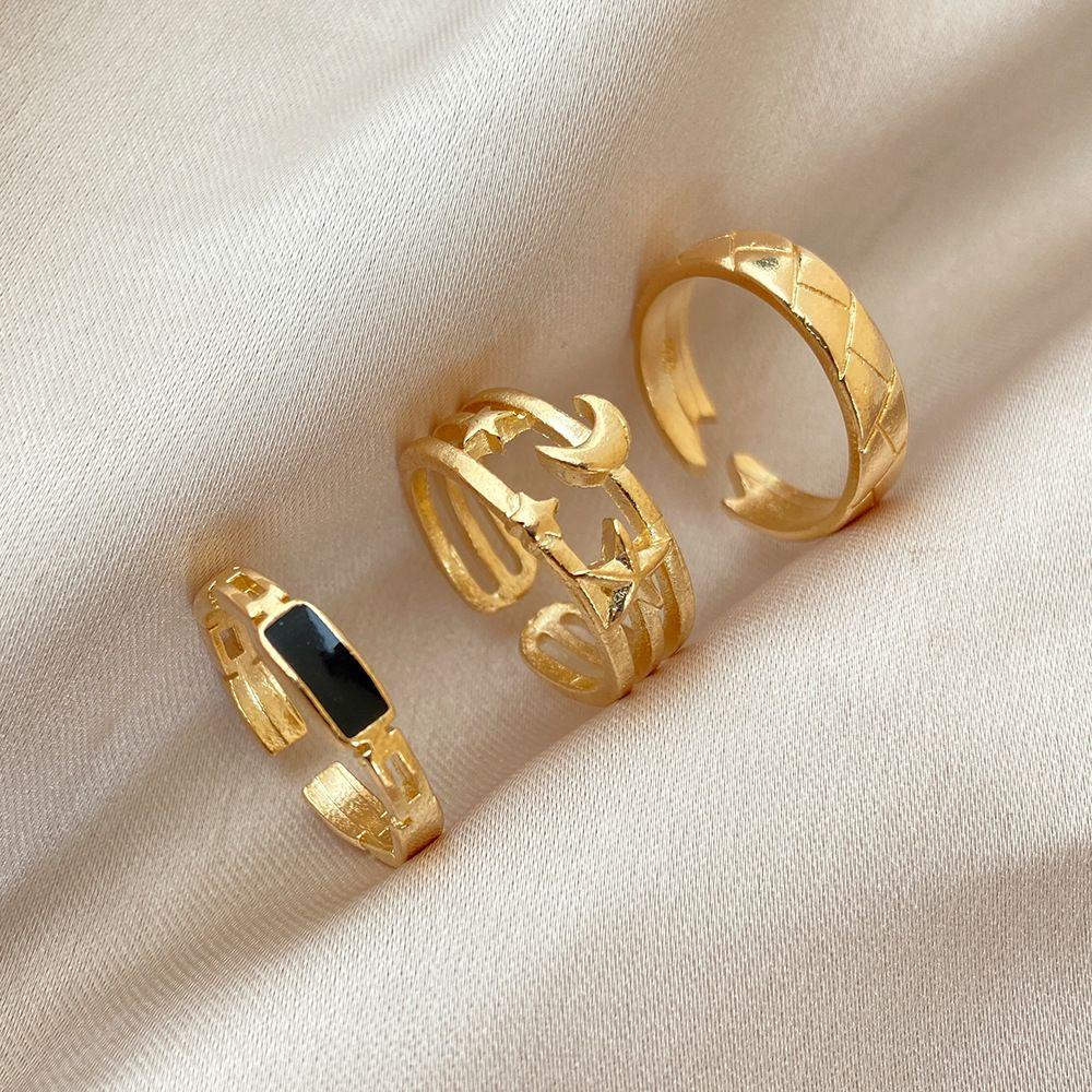 Solighter Knuckle Rings Set Fashion Punk Metal Vintage BOHO Midi Rings