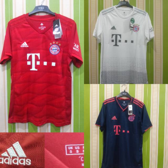 Jersey Grade Ori Bayern Munchen Home Away Third 2019 2020 Shopee Indonesia