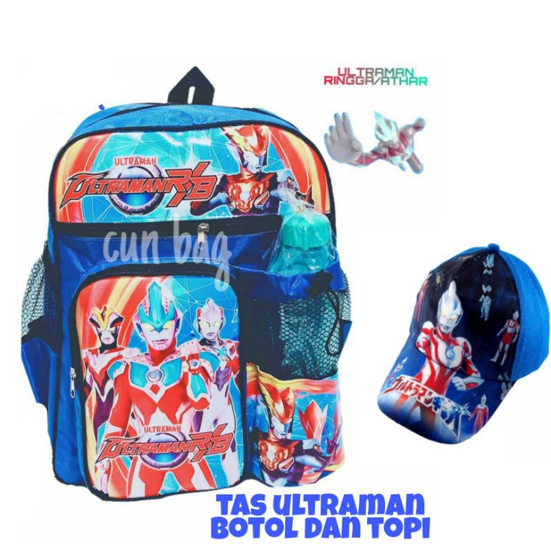 tas ultraman gratis botol+topi ultraman