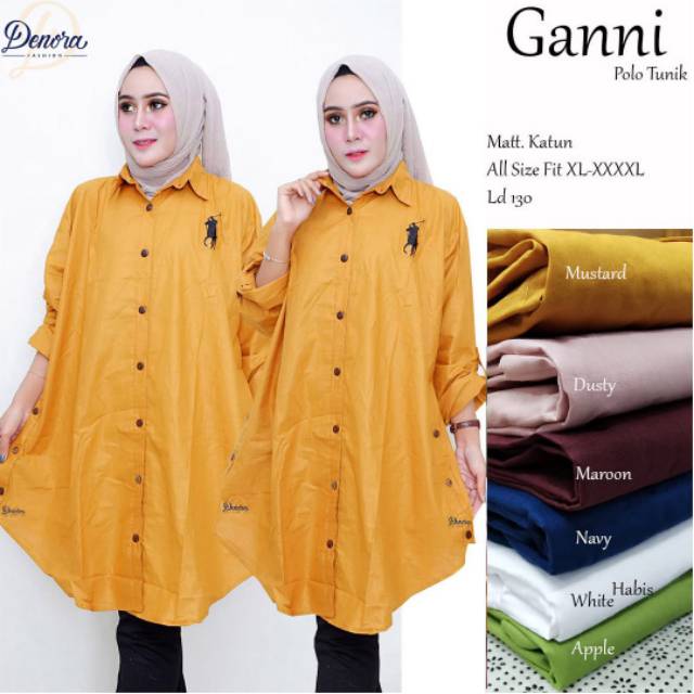 ganni polo tunik