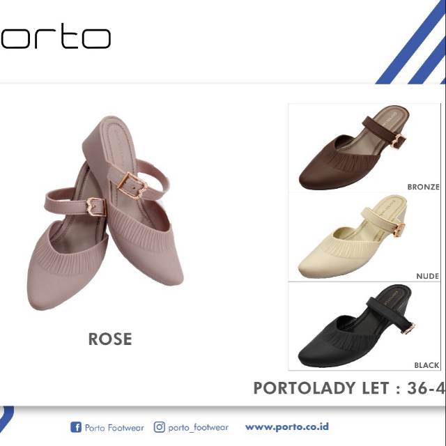 SEPATU PORTO LADY LET KERUT