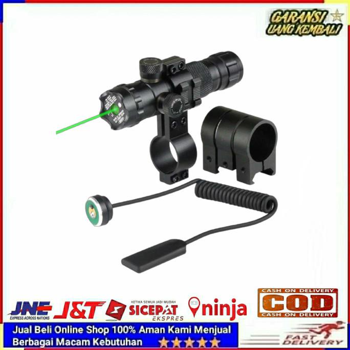 READY STOK  Green Laser Scope Dot Senapan Angin Rifle Airsoft Gun LaserScope Hijau