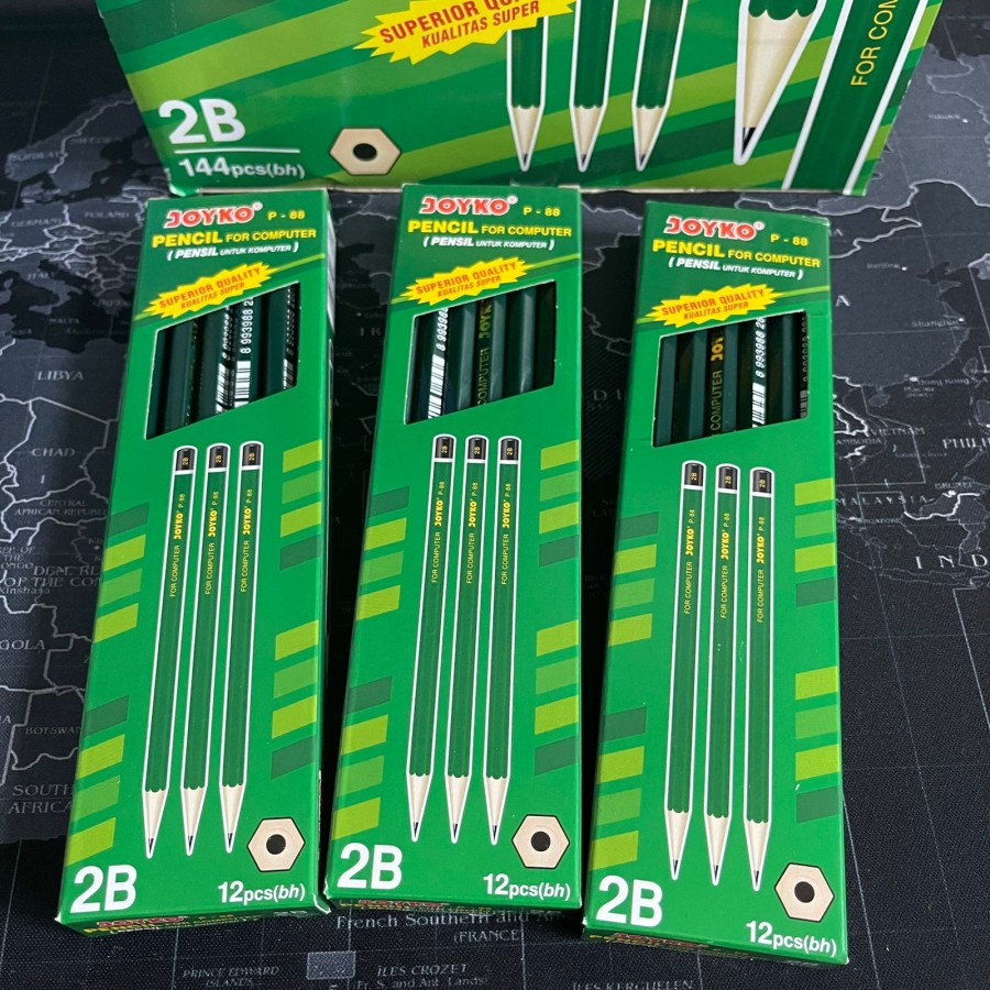 

Pensil 2B Joyko P-88 Hijau (12 Pcs)