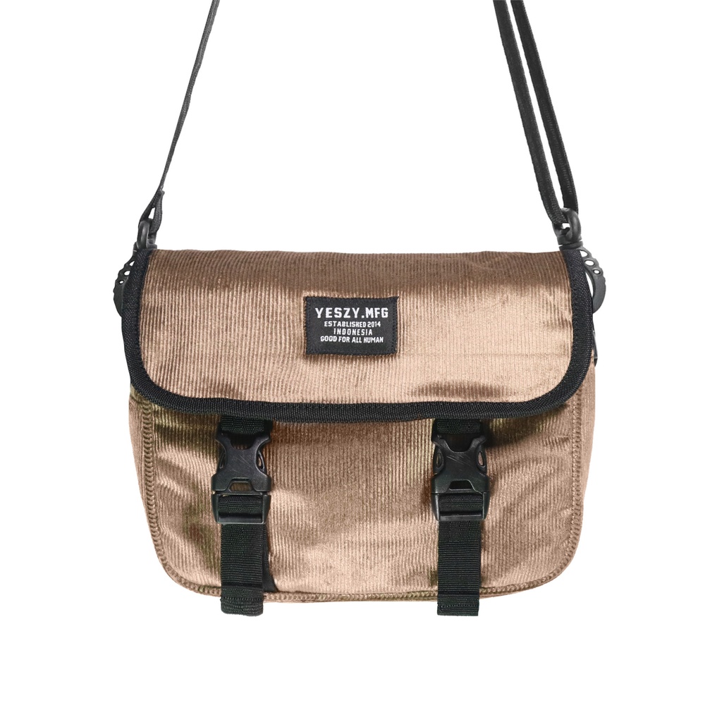 YESZY.MFG Sling Bag Utility Corduroy Light Brown