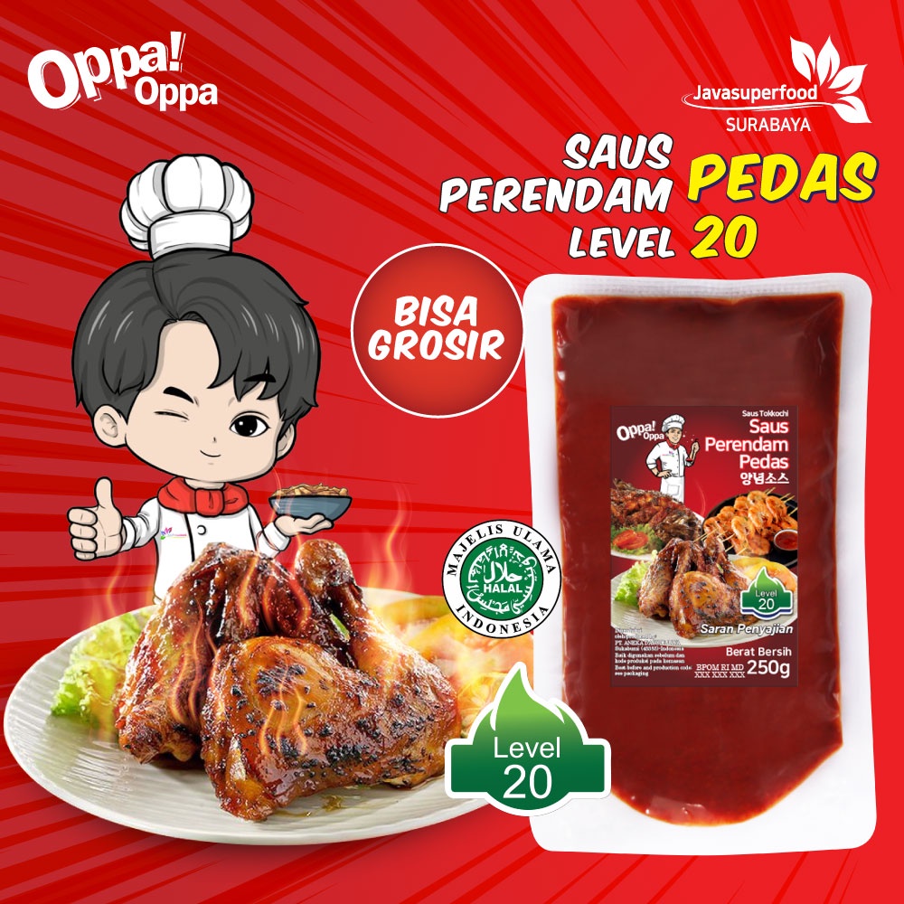 

Saus Perendam Pedas Tokkochi Saus Buldak Pedas 500g Level 20 Oppa-Oppa