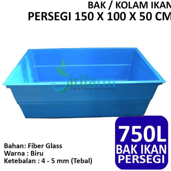 TRENDING BAK / KOLAM IKAN PERSEGI 150 X 100 X 50 CM FIBER TEBAL BERKUALITAS TERMURAH