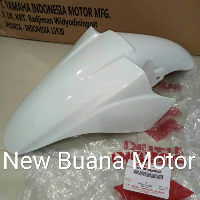 Spakbor Depan Skywave 125 Putih Suzuki