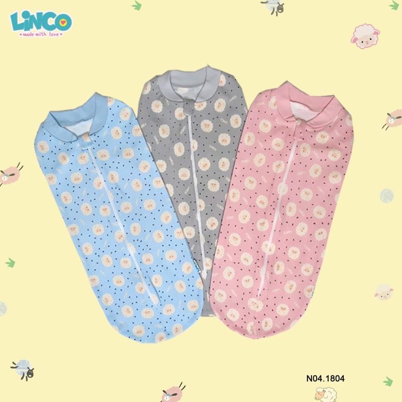 Bedong Bayi Instan LINCO SNI Baju pakaian selimut bayi ANTI ALERGI Motif random