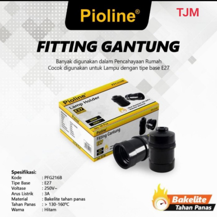 Fitting Gantung Sivitech Pioline FGP 6705 Bahan Bakelite Anti Bakar Kuningan Model Broco