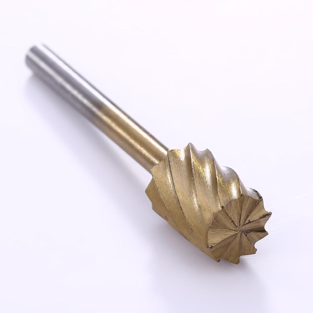 10Pcs / Set HSS Mata Bor Putar Bahan Titanium