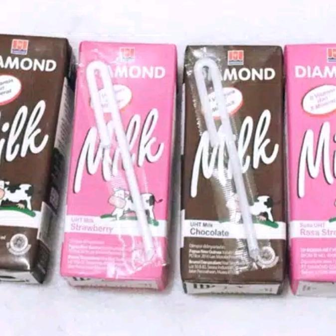 

BISA BAYAR DITEMPAT susu diamond 200ml (coklat/straw/fullcream/lowfat) - Coklat
