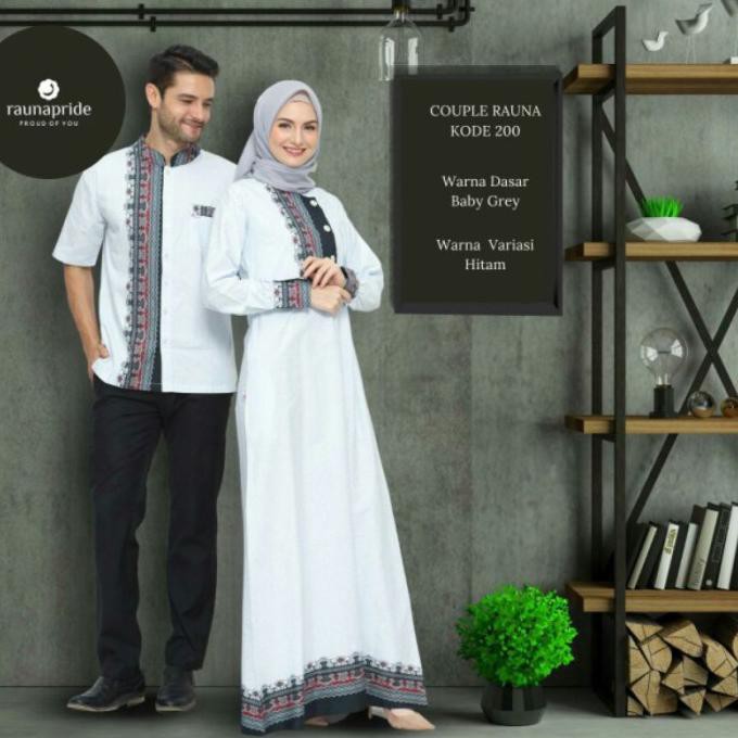 Qr338 Sarimbit Rauna Terbaru Baju Lebaran 2021 Gamis Couple Tamarablerin