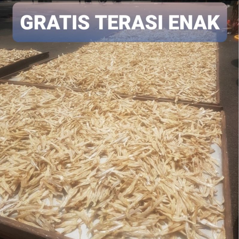 

IKAN ASIN TERI TANPA KEPALA 100gram GRATIS terasi khas Cirebon