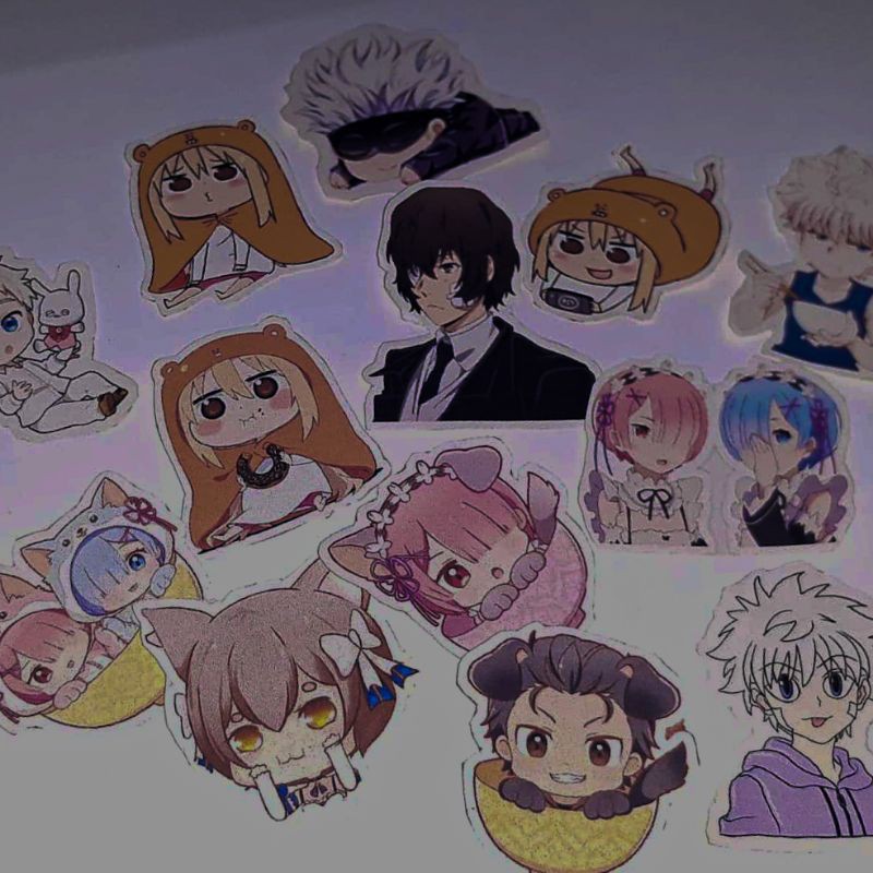 

(murah banget) minimal pembelian 10RIBU RUPIAH sticker anime random sticker anime custom