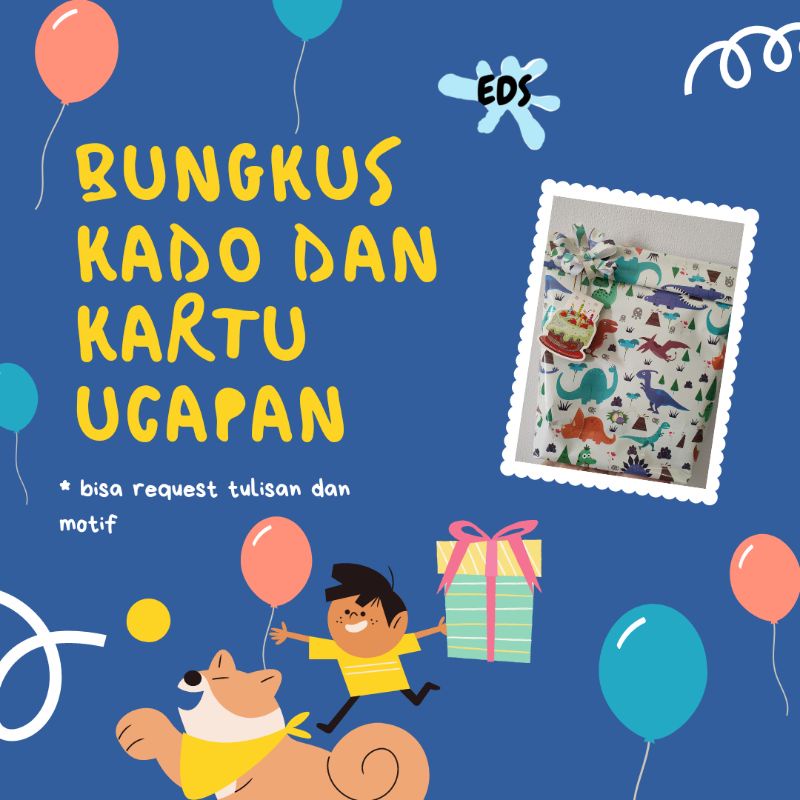 

BUNGKUS KADO DAN KARTU UCAPAN