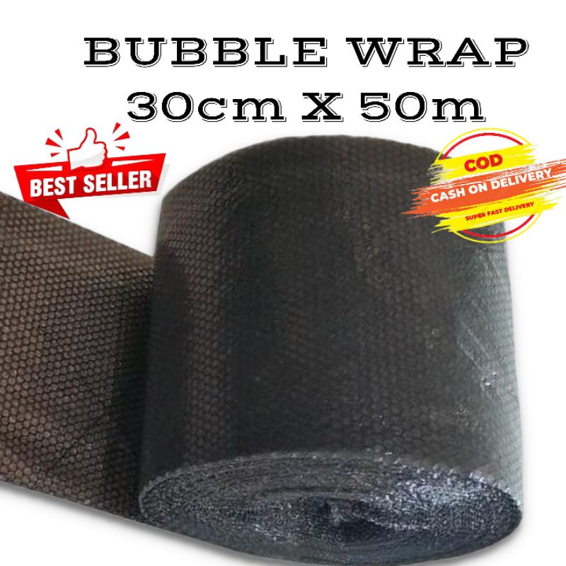 

Bubble Wrap Hitam 30cm X 50m Tebal Premium Kirim Kilat Surabaya Termurah