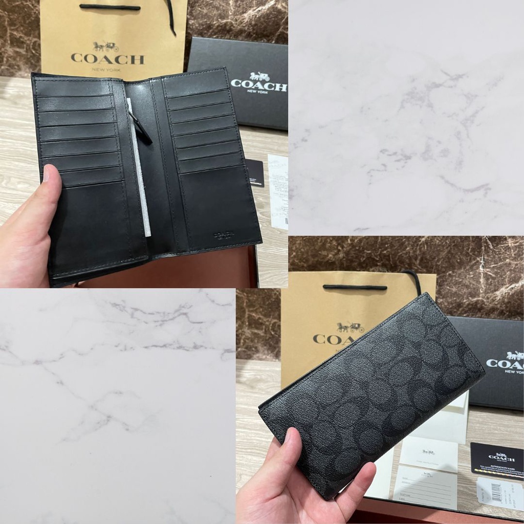 Dompet Panjang Coach 100% ORIGINAL / Coach Long Wallet Dompet Kulit Dompet Lipat